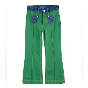 Wrangler X Mini Rodini Green Denim Jeans for Kids
